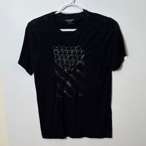 Express Black Textured Short Sleeve Tee